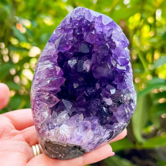 Magic Crystals Charm Necklaces Polished Amethyst Geode Cluster Cathedral Amethyst Group 1