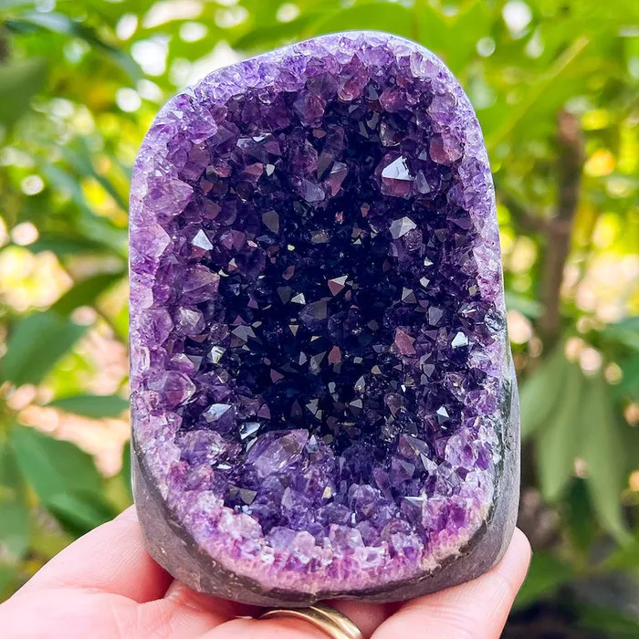 Magic Crystals Charm Necklaces Polished Amethyst Geode Cluster Cathedral Amethyst Group 1