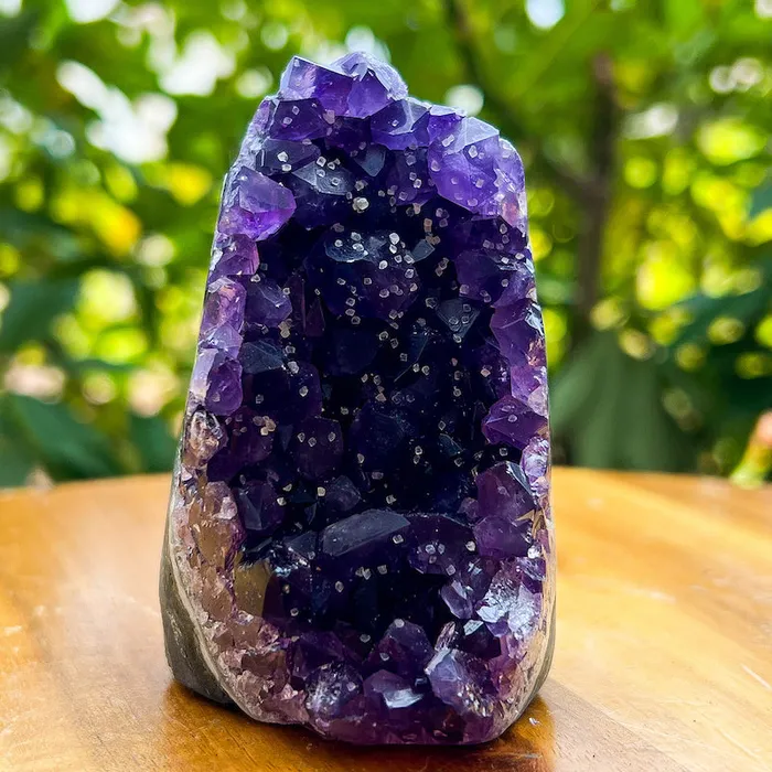 Magic Crystals Charm Necklaces Polished Amethyst Geode Cluster Cathedral Amethyst Group 1