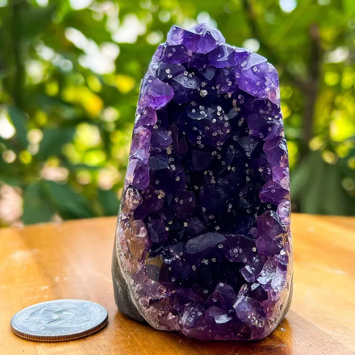 Magic Crystals Charm Necklaces Polished Amethyst Geode Cluster Cathedral Amethyst Group 1