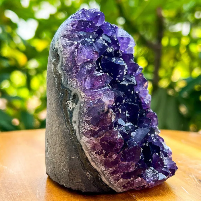 Magic Crystals Charm Necklaces Polished Amethyst Geode Cluster Cathedral Amethyst Group 1