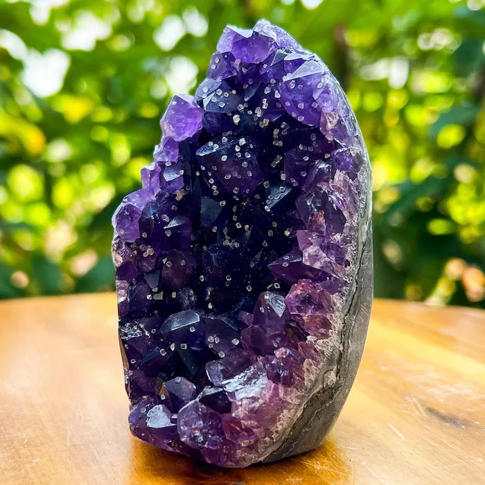 Magic Crystals Charm Necklaces Polished Amethyst Geode Cluster Cathedral Amethyst Group 1