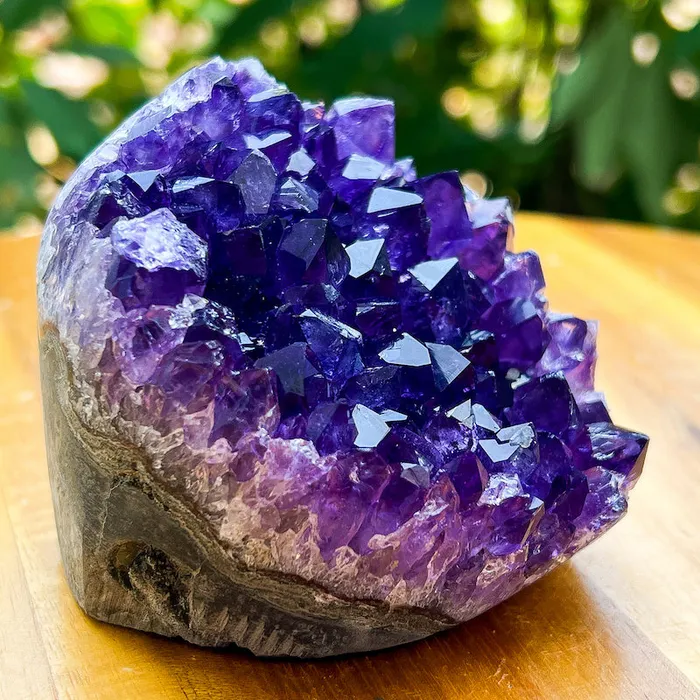 Magic Crystals Charm Necklaces Polished Amethyst Geode Cluster Cathedral Amethyst Group 1