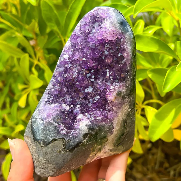 Magic Crystals Charm Necklaces Polished Amethyst Geode Cluster Cathedral Amethyst Group 1