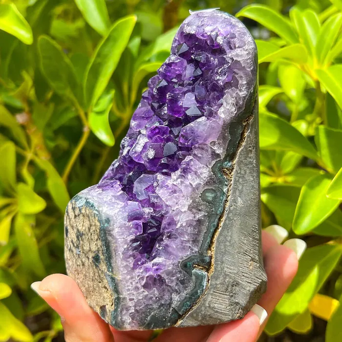 Magic Crystals Charm Necklaces Polished Amethyst Geode Cluster Cathedral Amethyst Group 1