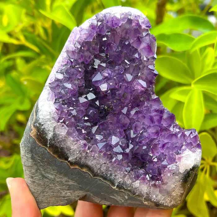 Magic Crystals Charm Necklaces Polished Amethyst Geode Cluster Cathedral Amethyst Group 1