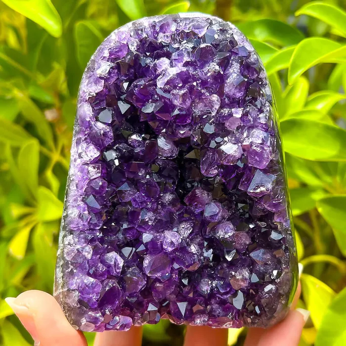 Magic Crystals Charm Necklaces Polished Amethyst Geode Cluster Cathedral Amethyst Group 1