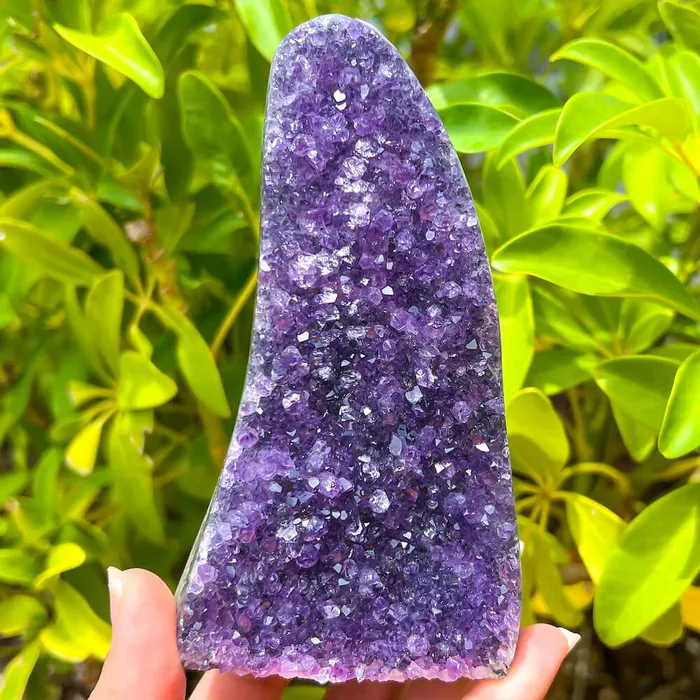 Magic Crystals Charm Necklaces Polished Amethyst Geode Cluster Cathedral Amethyst Group 1