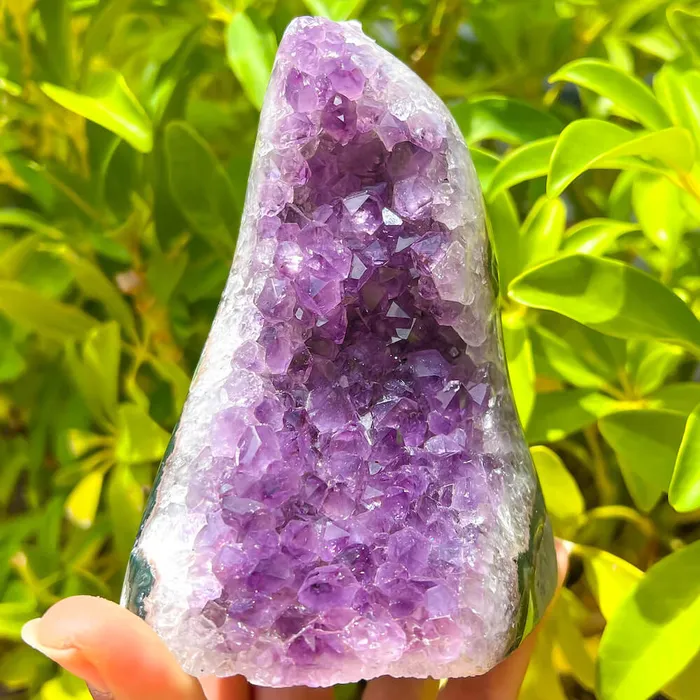 Magic Crystals Charm Necklaces Polished Amethyst Geode Cluster Cathedral Amethyst Group 1
