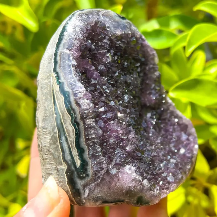 Magic Crystals Charm Necklaces Polished Amethyst Geode Cluster Cathedral Amethyst Group 1