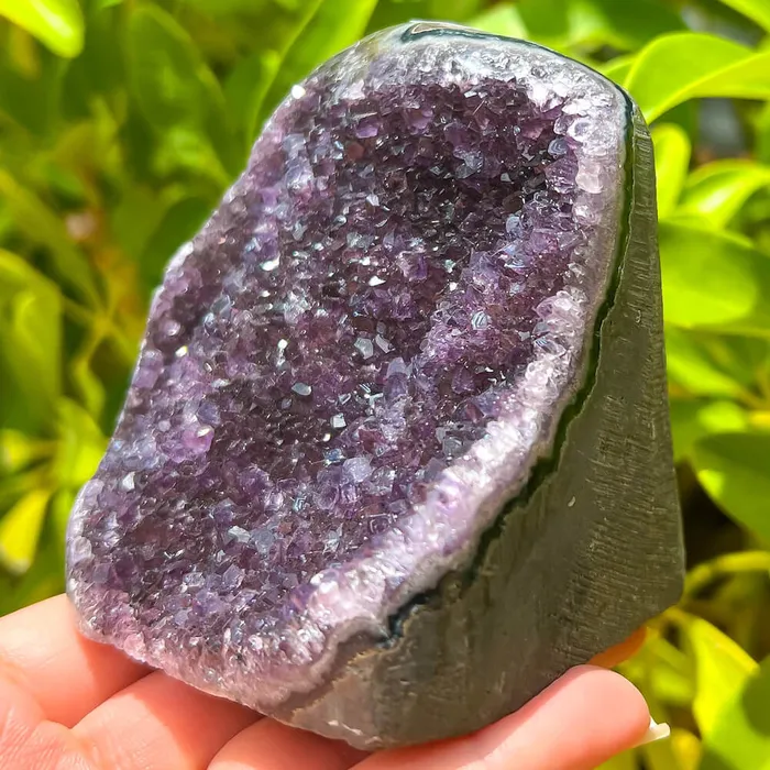 Magic Crystals Charm Necklaces Polished Amethyst Geode Cluster Cathedral Amethyst Group 1