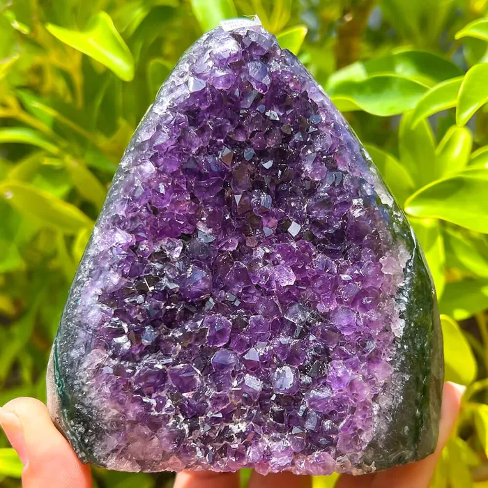Magic Crystals Charm Necklaces Polished Amethyst Geode Cluster Cathedral Amethyst Group 1