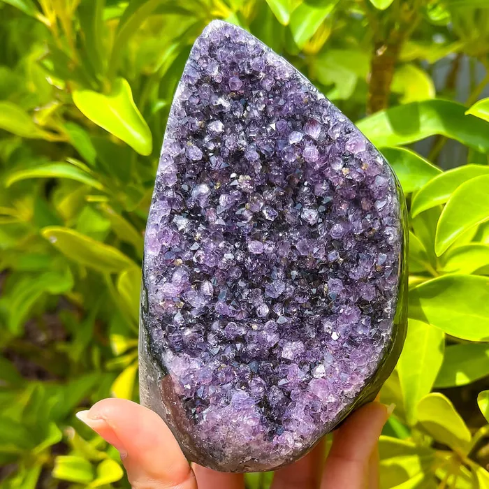 Magic Crystals Charm Necklaces Polished Amethyst Geode Cluster Cathedral Amethyst Group 1