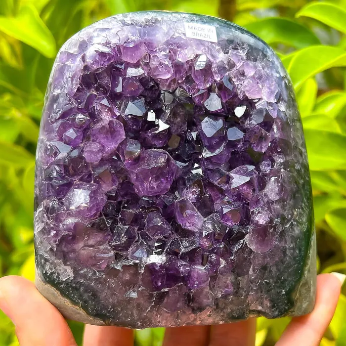 Magic Crystals Charm Necklaces Polished Amethyst Geode Cluster Cathedral Amethyst Group 1