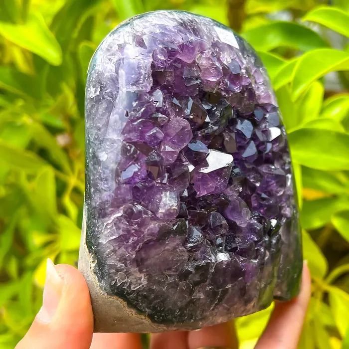 Magic Crystals Charm Necklaces Polished Amethyst Geode Cluster Cathedral Amethyst Group 1