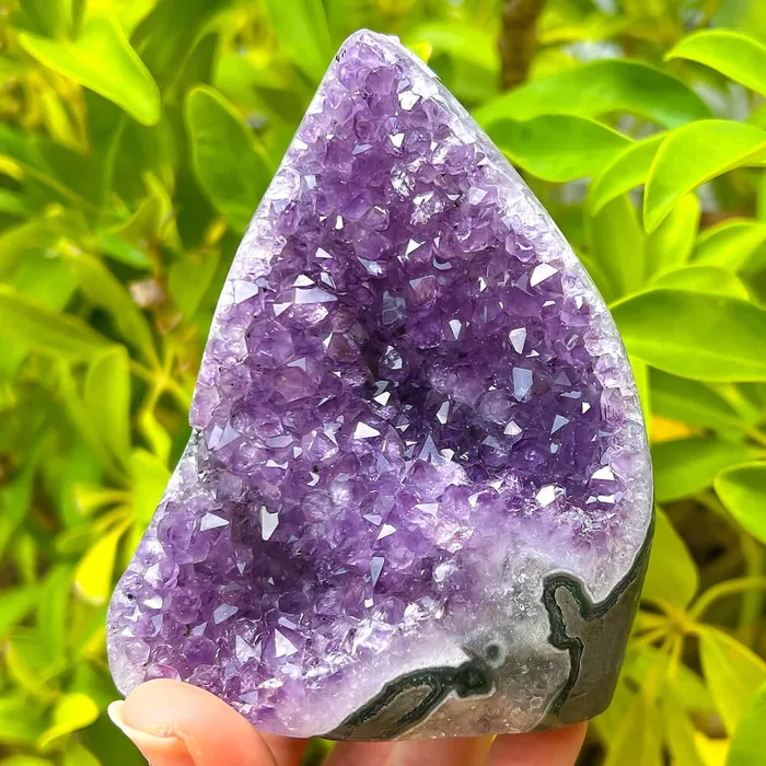 Magic Crystals Charm Necklaces Polished Amethyst Geode Cluster Cathedral Amethyst Group 1