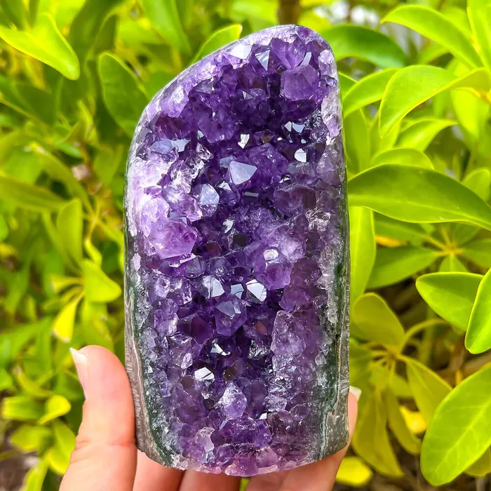 Magic Crystals Charm Necklaces Polished Amethyst Geode Cluster Cathedral Amethyst Group 1