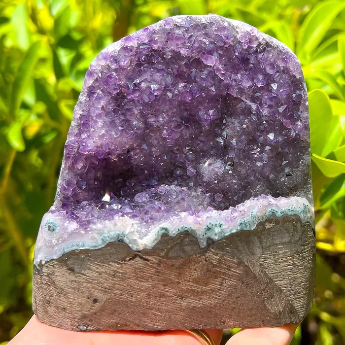 Magic Crystals Charm Necklaces Polished Amethyst Geode Cluster Cathedral Amethyst Group 1