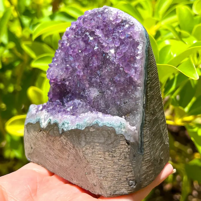 Magic Crystals Charm Necklaces Polished Amethyst Geode Cluster Cathedral Amethyst Group 1