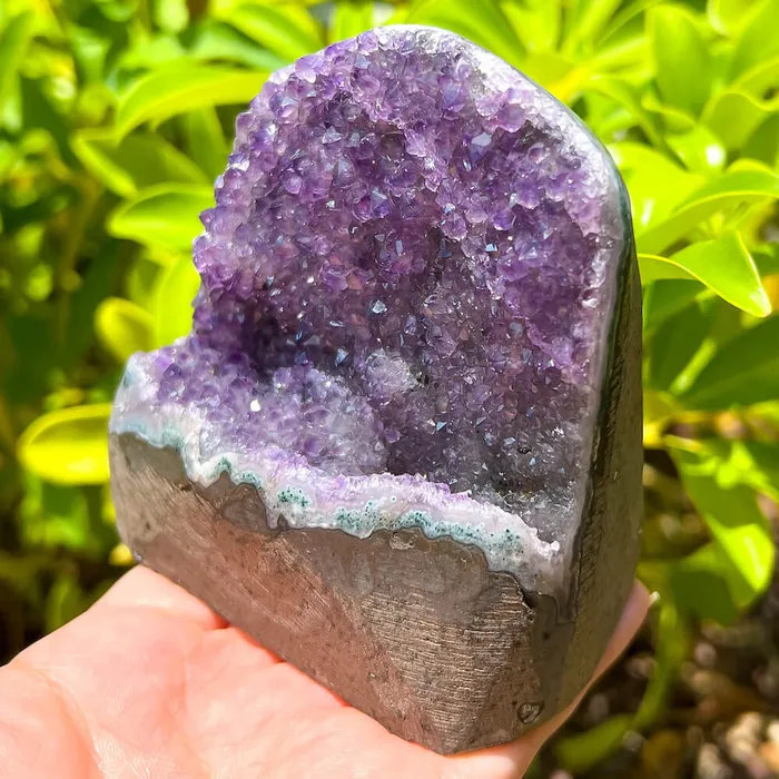 Magic Crystals Charm Necklaces Polished Amethyst Geode Cluster Cathedral Amethyst Group 1