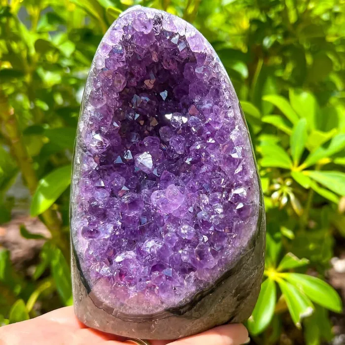 Magic Crystals Charm Necklaces Polished Amethyst Geode Cluster Cathedral Amethyst Group 1