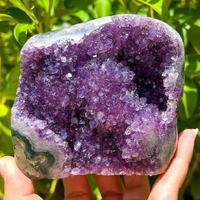 Magic Crystals Charm Necklaces Polished Amethyst Geode Cluster Cathedral Amethyst Group 1