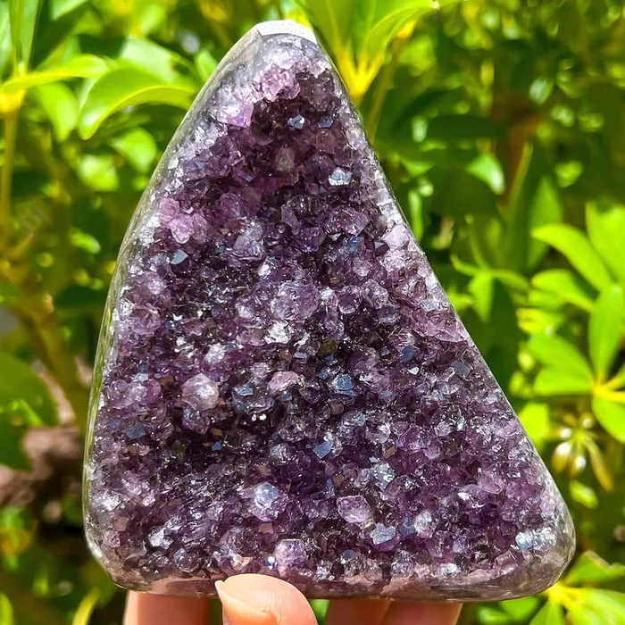 Magic Crystals Charm Necklaces Polished Amethyst Geode Cluster Cathedral Amethyst Group 1