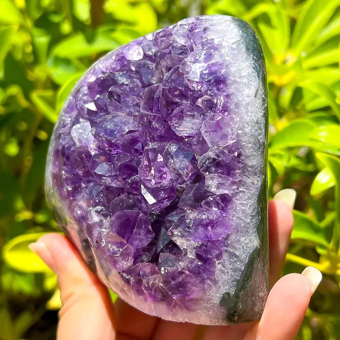 Magic Crystals Charm Necklaces Polished Amethyst Geode Cluster Cathedral Amethyst Group 1