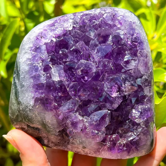 Magic Crystals Charm Necklaces Polished Amethyst Geode Cluster Cathedral Amethyst Group 1