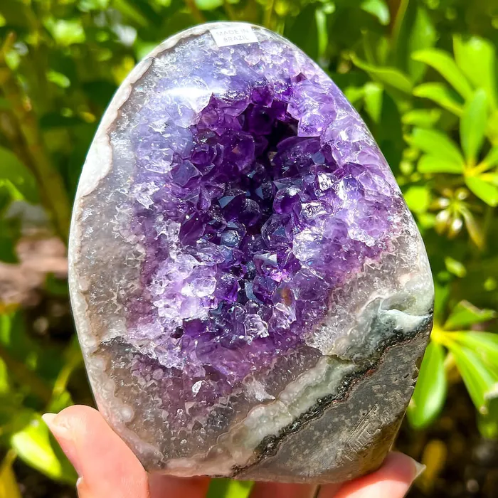 Magic Crystals Charm Necklaces Polished Amethyst Geode Cluster Cathedral Amethyst Group 1