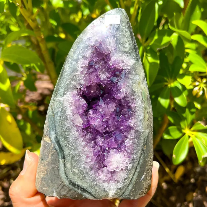 Magic Crystals Charm Necklaces Polished Amethyst Geode Cluster Cathedral Amethyst Group 1