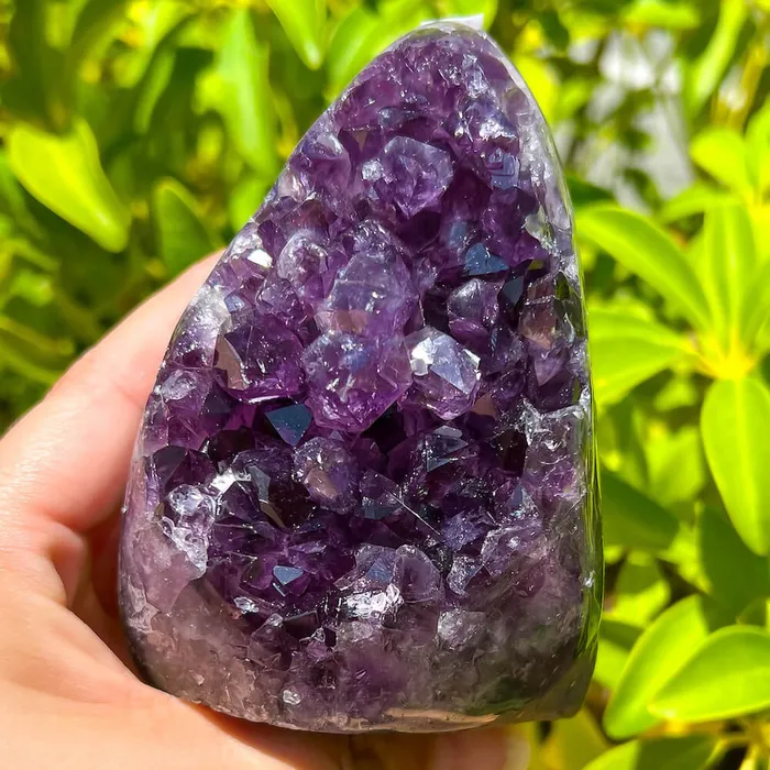 Magic Crystals Charm Necklaces Polished Amethyst Geode Cluster Cathedral Amethyst Group 1