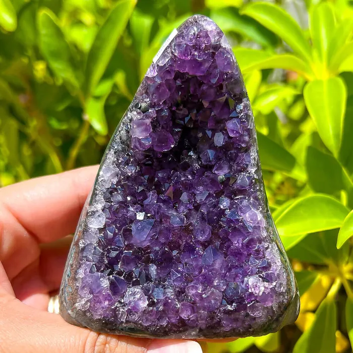 Magic Crystals Charm Necklaces Polished Amethyst Geode Cluster Cathedral Amethyst Group 1