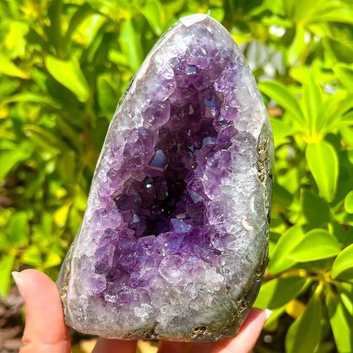 Magic Crystals Charm Necklaces Polished Amethyst Geode Cluster Cathedral Amethyst Group 1