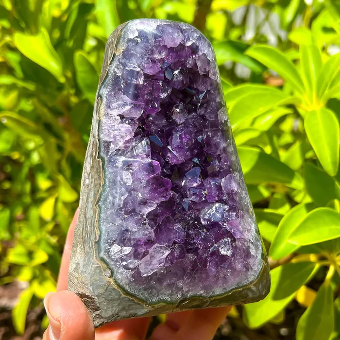 Magic Crystals Charm Necklaces Polished Amethyst Geode Cluster Cathedral Amethyst Group 1