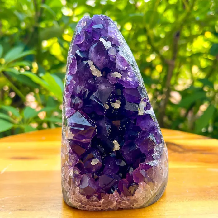 Magic Crystals Charm Necklaces Polished Amethyst Geode Cluster Cathedral Amethyst Group 1