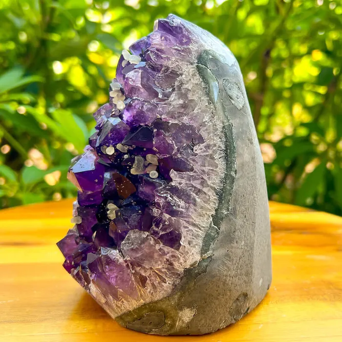 Magic Crystals Charm Necklaces Polished Amethyst Geode Cluster Cathedral Amethyst Group 1