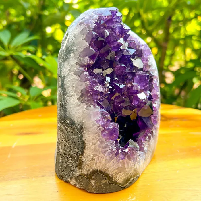 Magic Crystals Charm Necklaces Polished Amethyst Geode Cluster Cathedral Amethyst Group 1