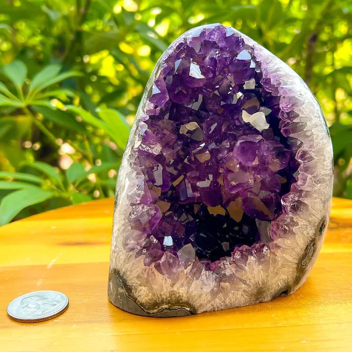 Magic Crystals Charm Necklaces Polished Amethyst Geode Cluster Cathedral Amethyst Group 1