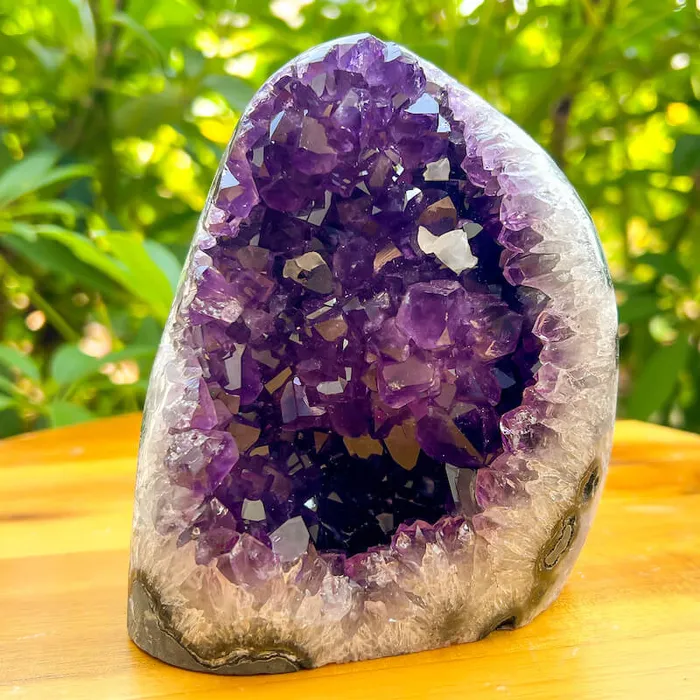 Magic Crystals Charm Necklaces Polished Amethyst Geode Cluster Cathedral Amethyst Group 1