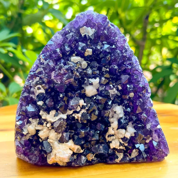 Magic Crystals Charm Necklaces Polished Amethyst Geode Cluster Cathedral Amethyst Group 1