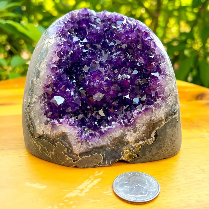 Magic Crystals Charm Necklaces Polished Amethyst Geode Cluster Cathedral Amethyst Group 1