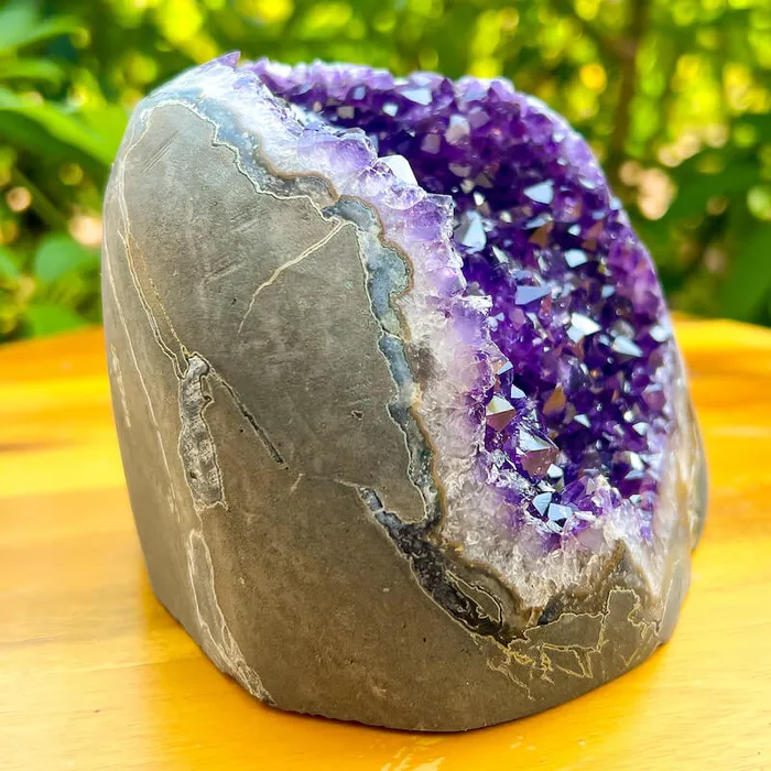 Magic Crystals Charm Necklaces Polished Amethyst Geode Cluster Cathedral Amethyst Group 1