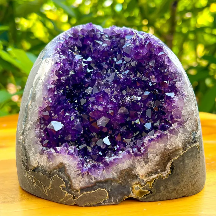 Magic Crystals Charm Necklaces Polished Amethyst Geode Cluster Cathedral Amethyst Group 1