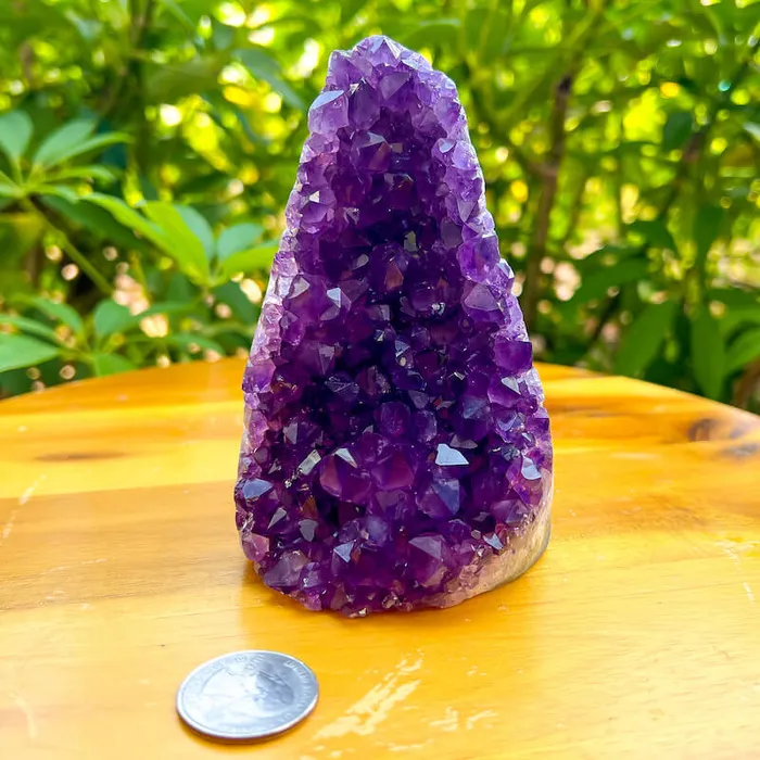 Magic Crystals Charm Necklaces Polished Amethyst Geode Cluster Cathedral Amethyst Group 1