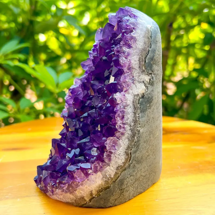 Magic Crystals Charm Necklaces Polished Amethyst Geode Cluster Cathedral Amethyst Group 1