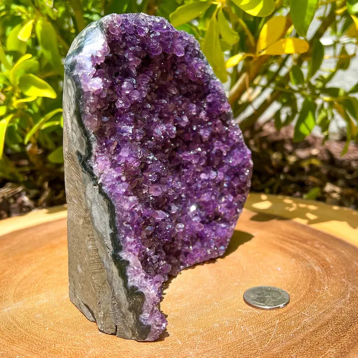Magic Crystals Charm Necklaces Polished Cathedral Amethyst Cluster