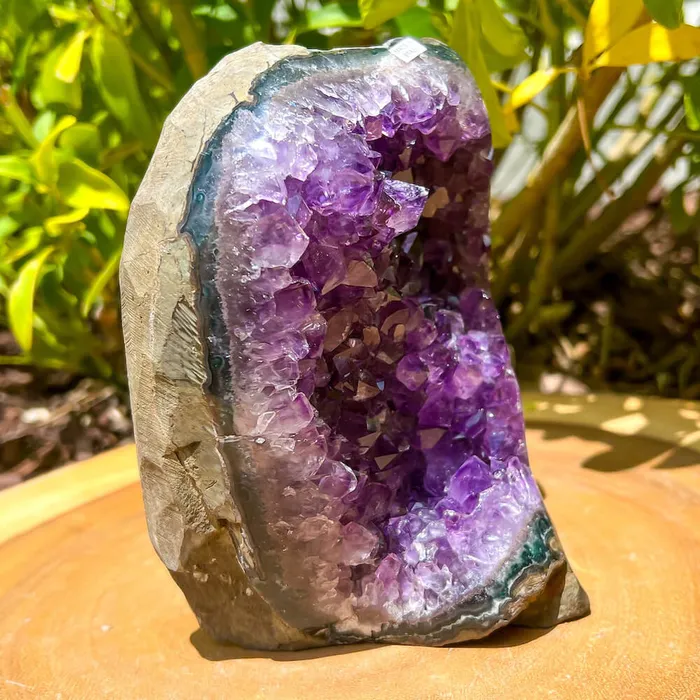 Magic Crystals Charm Necklaces Polished Cathedral Amethyst Cluster