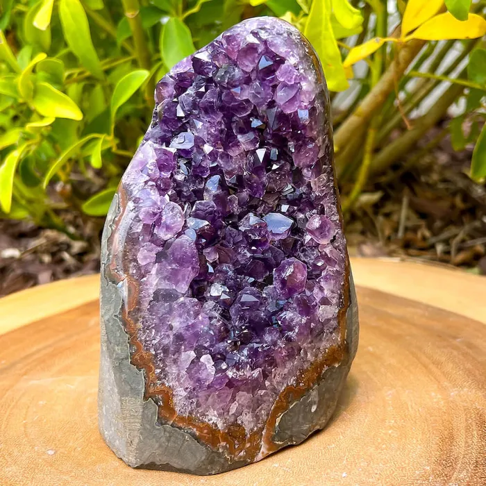 Magic Crystals Charm Necklaces Polished Cathedral Amethyst Cluster