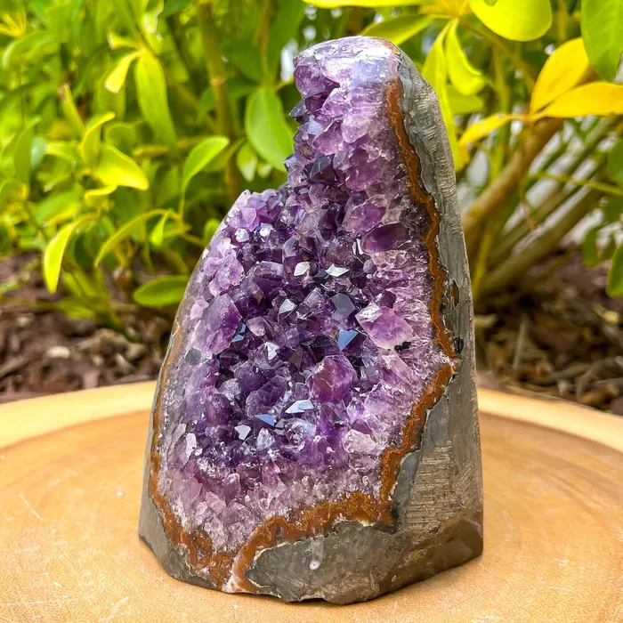 Magic Crystals Charm Necklaces Polished Cathedral Amethyst Cluster